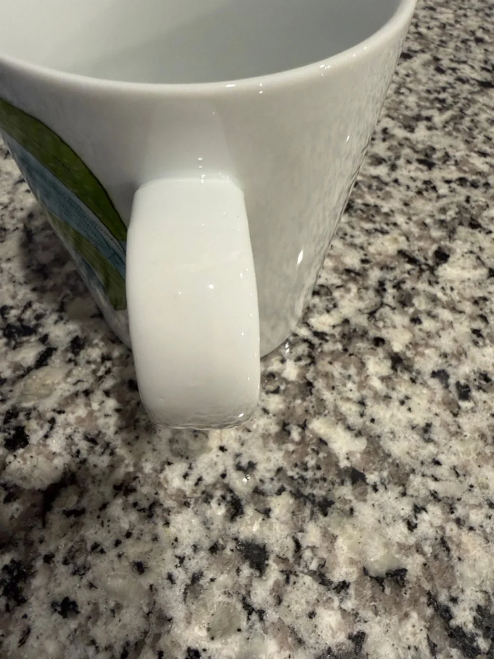 White Mug with Colorful Rooster